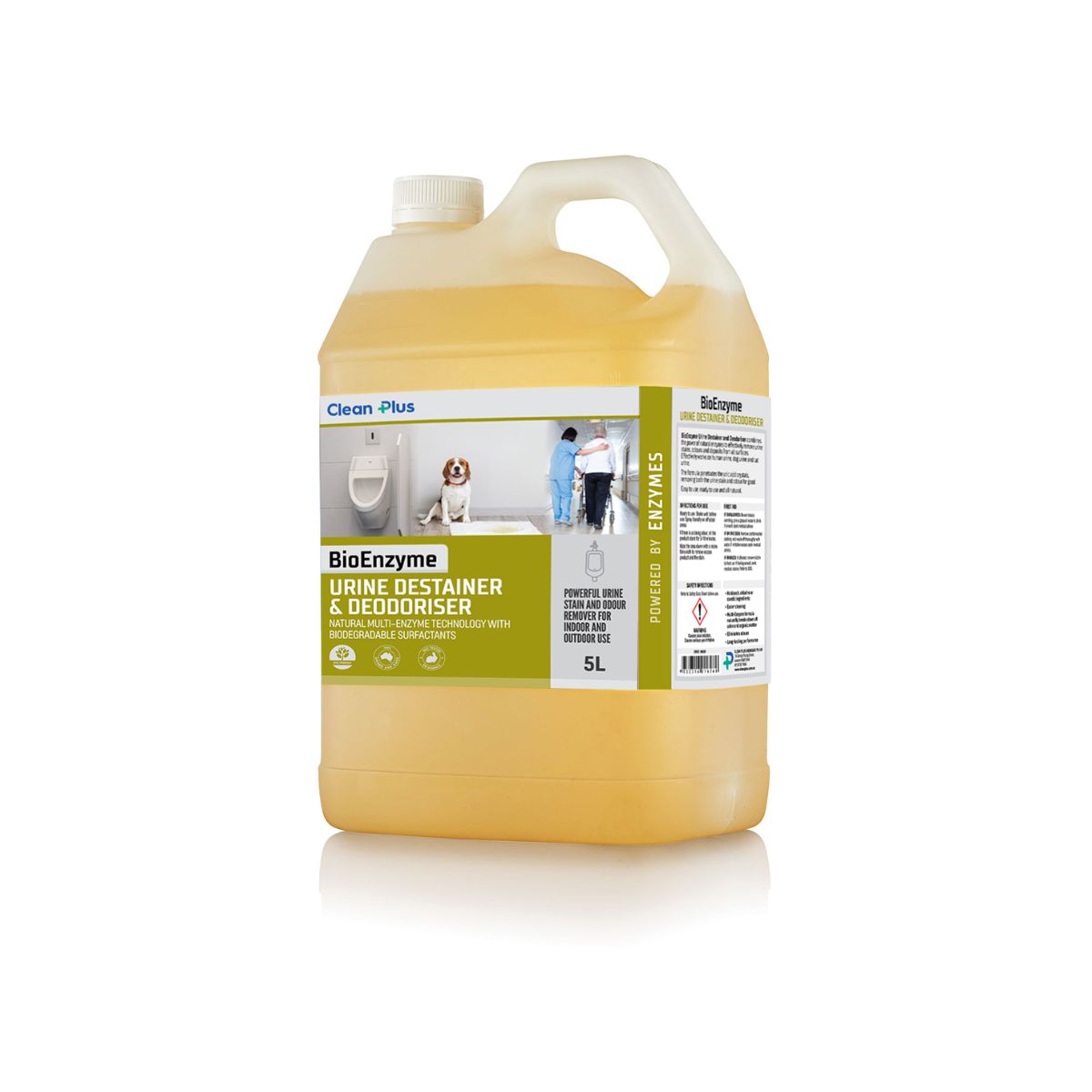 Clean Plus Bioenzyme Urine Destainer & Deodoriser 5L
