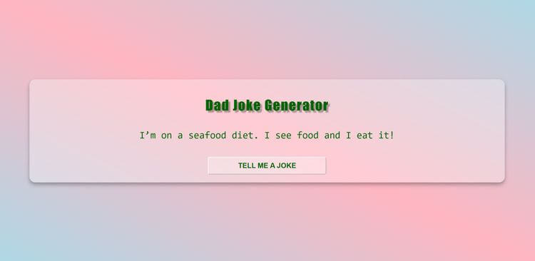 Dad Jokes Generator project image