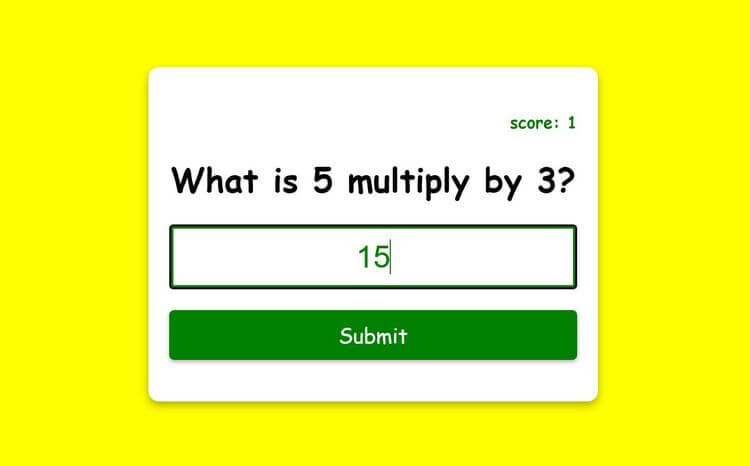 Multiplication App project image