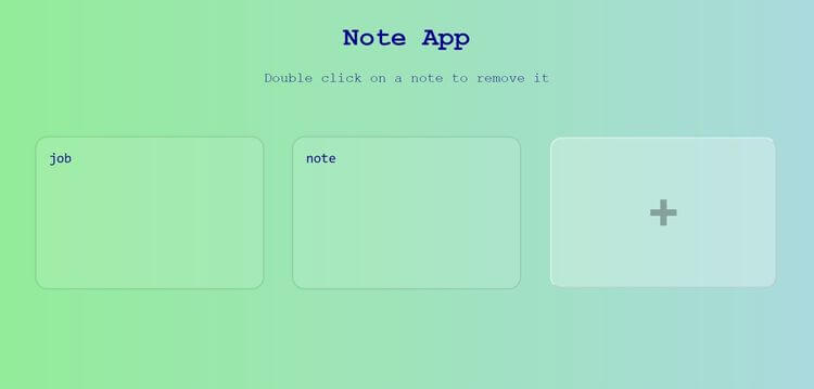 Note Taking App project image