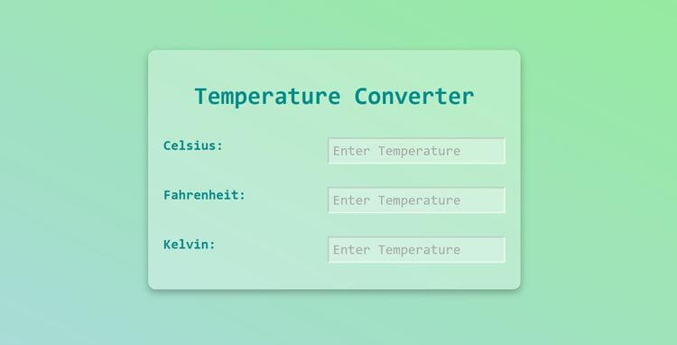 Temperature Converter project image