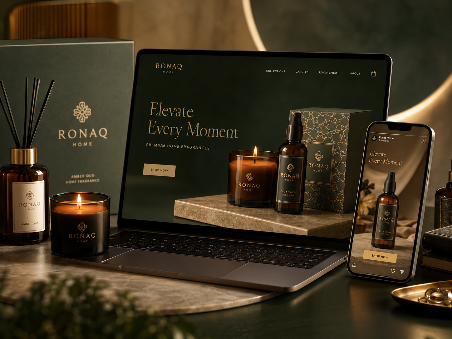 حملة إعلانية لمتجر Ronaq Home