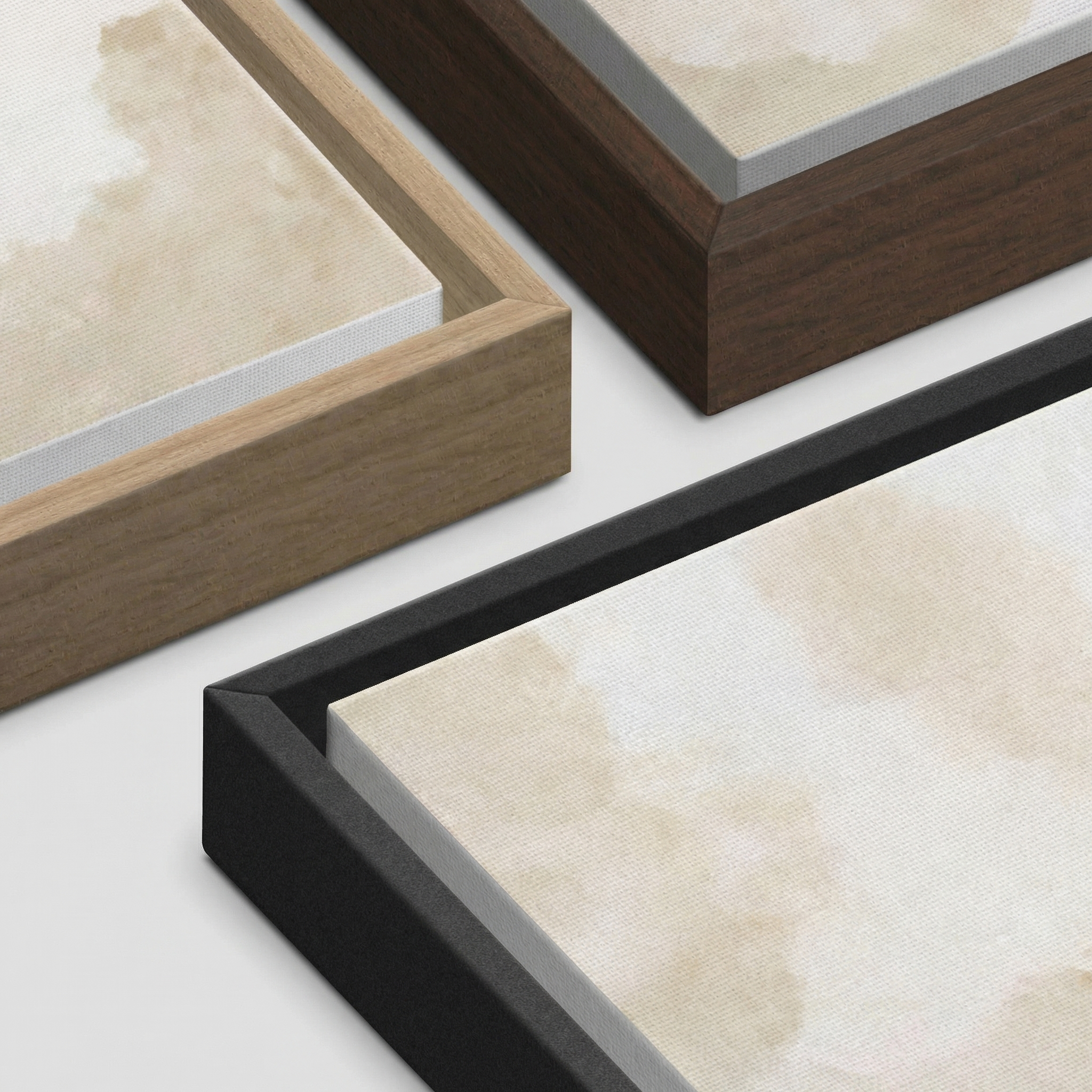 Three frames close-up