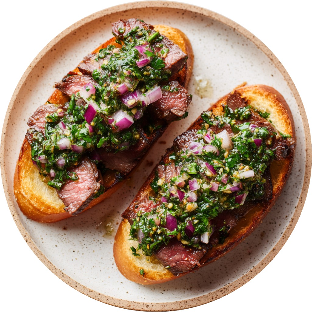 Brazilian Steak Crostinis