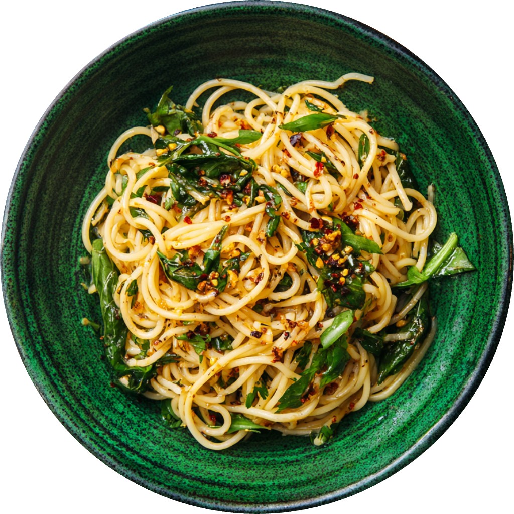 Basil & Scallion Oil Noodles