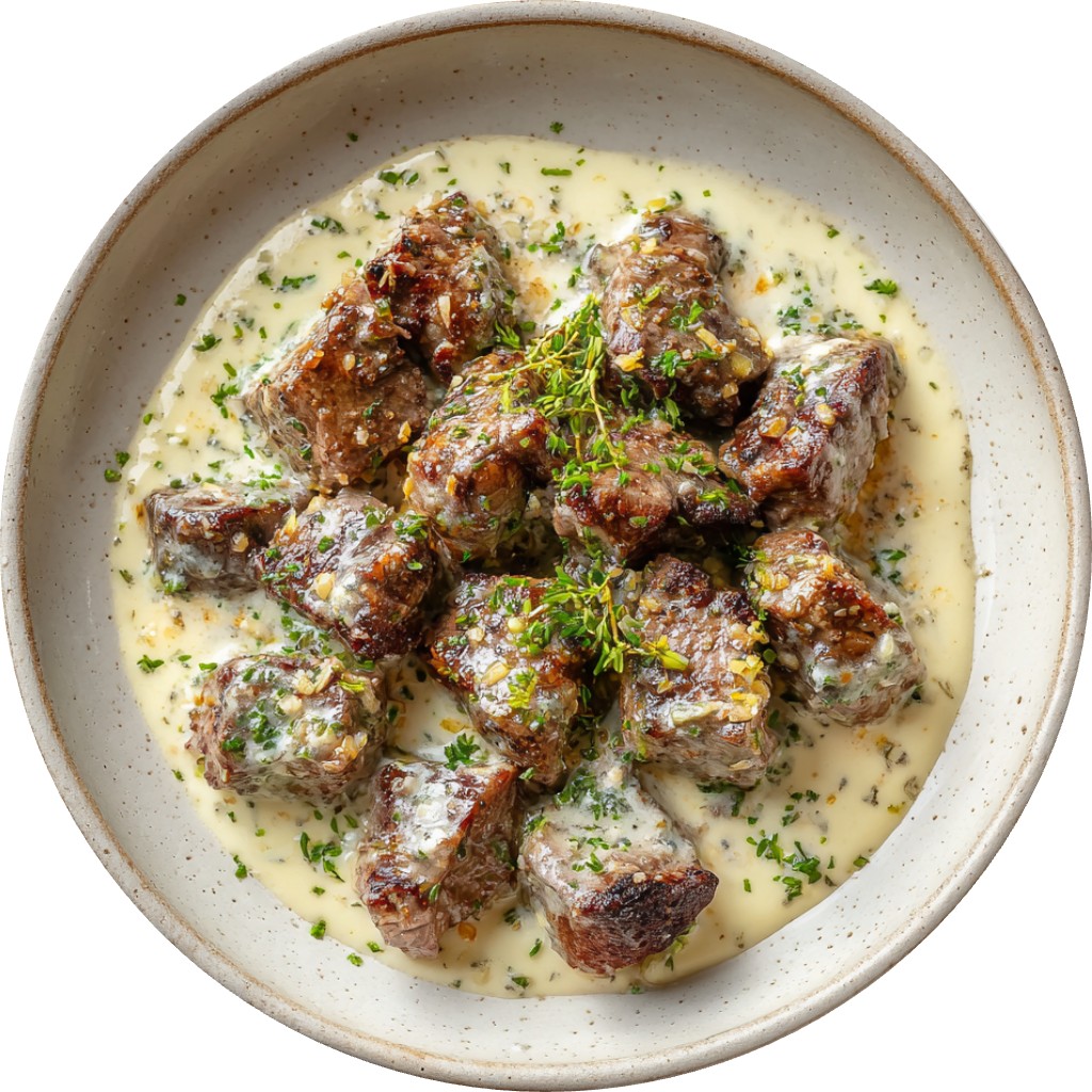 Creamy Garlic Butter Steak Bites