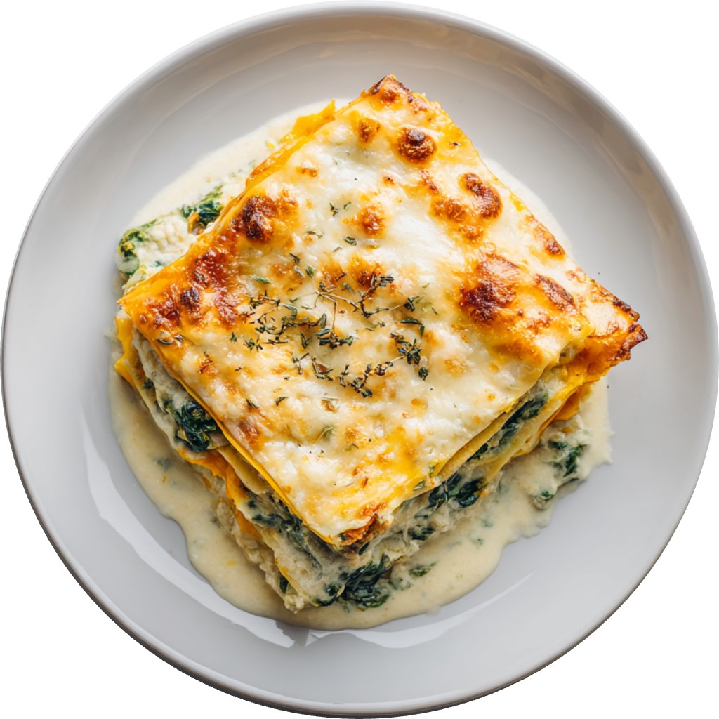 Squash And Spinach Lasagne