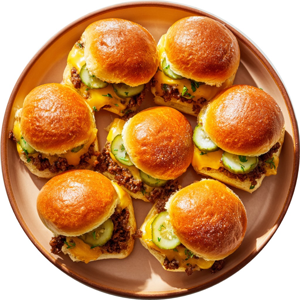 Pickle Ranch Cheeseburger Sliders