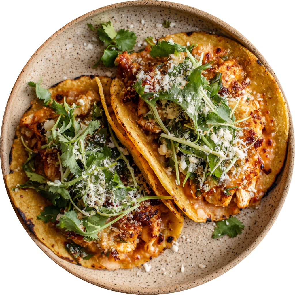 Crispy Poblano Chicken Tacos