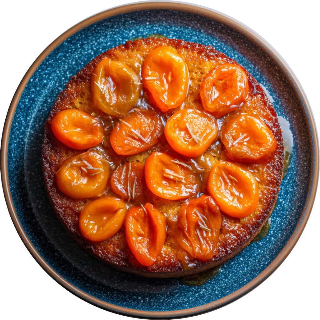 Persimmon Brown Butter Cornmeal Upside Down Cake