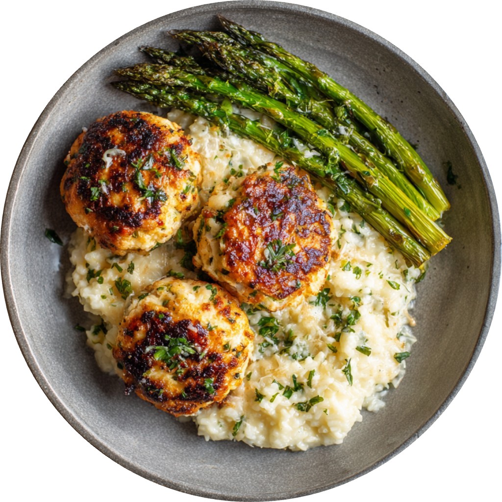 Cheesy Garlic Chicken Fritters