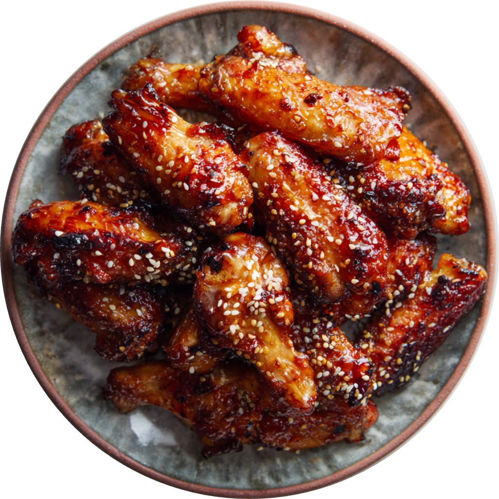 Sticky Sesame Chicken Wings