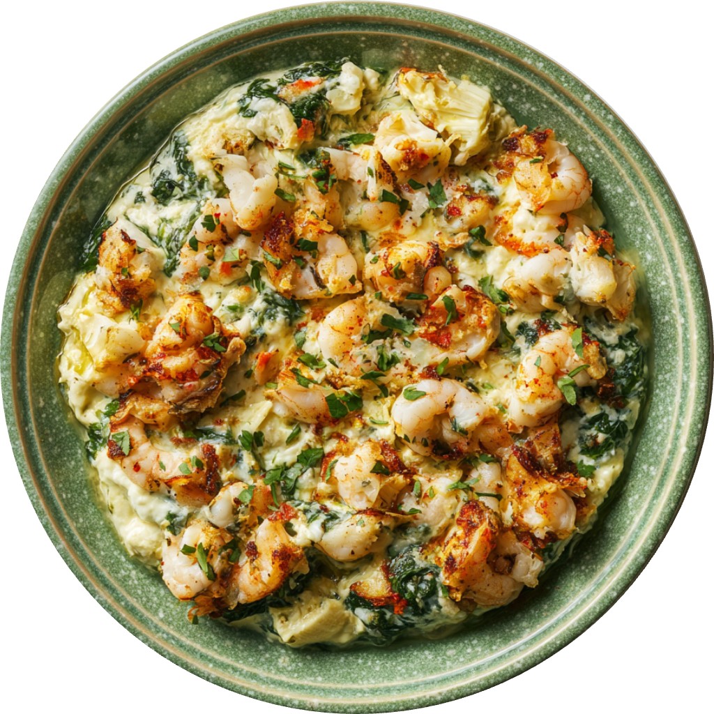 Cajun Crab And Shrimp Spinach Dip