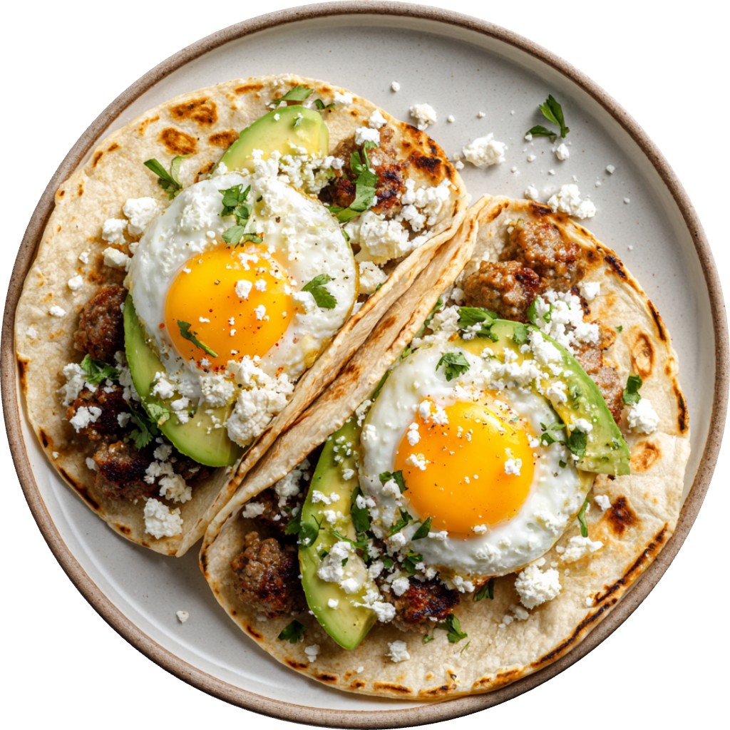 Smash Breakfast Tacos