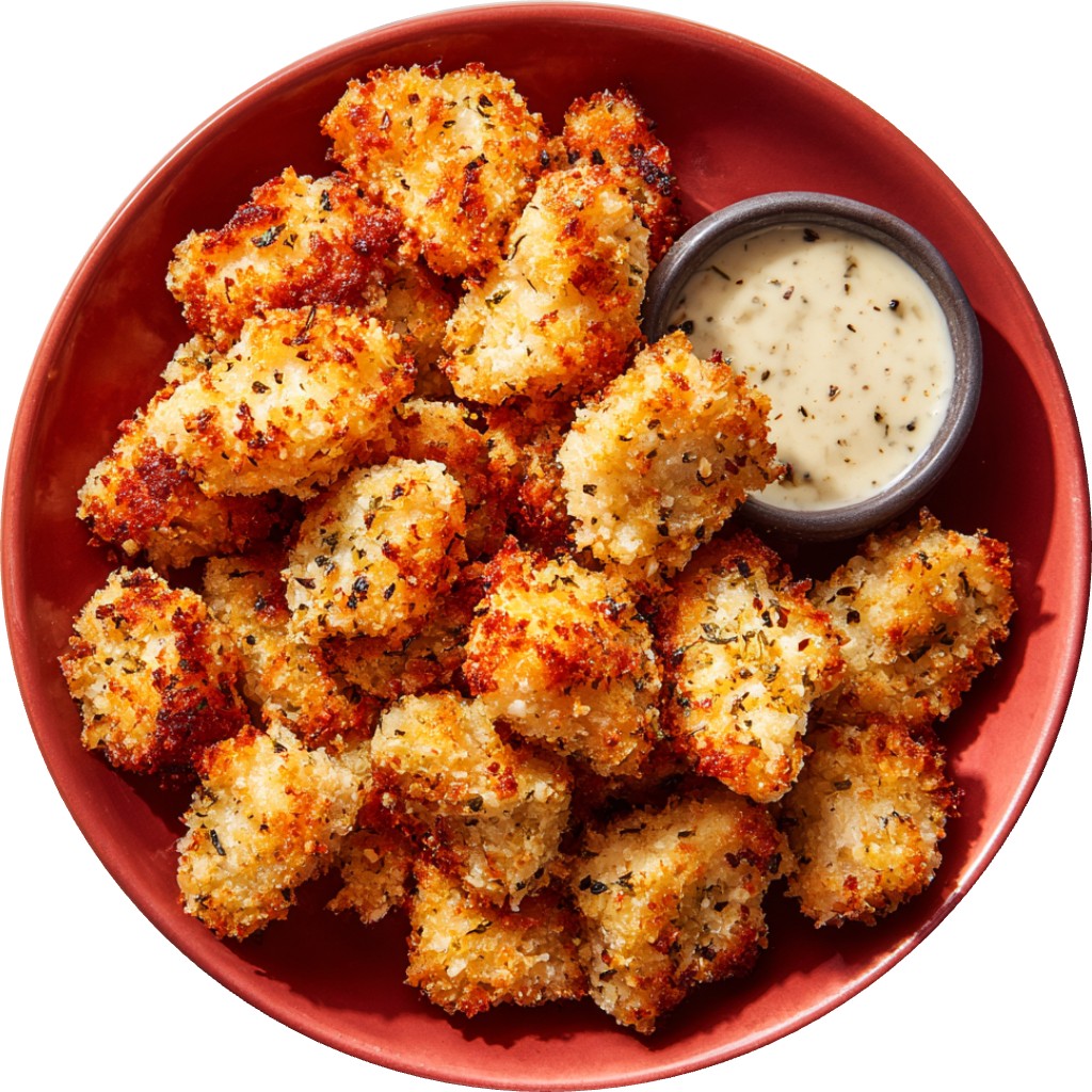 Crispy Garlic Parmesan Chicken Bites