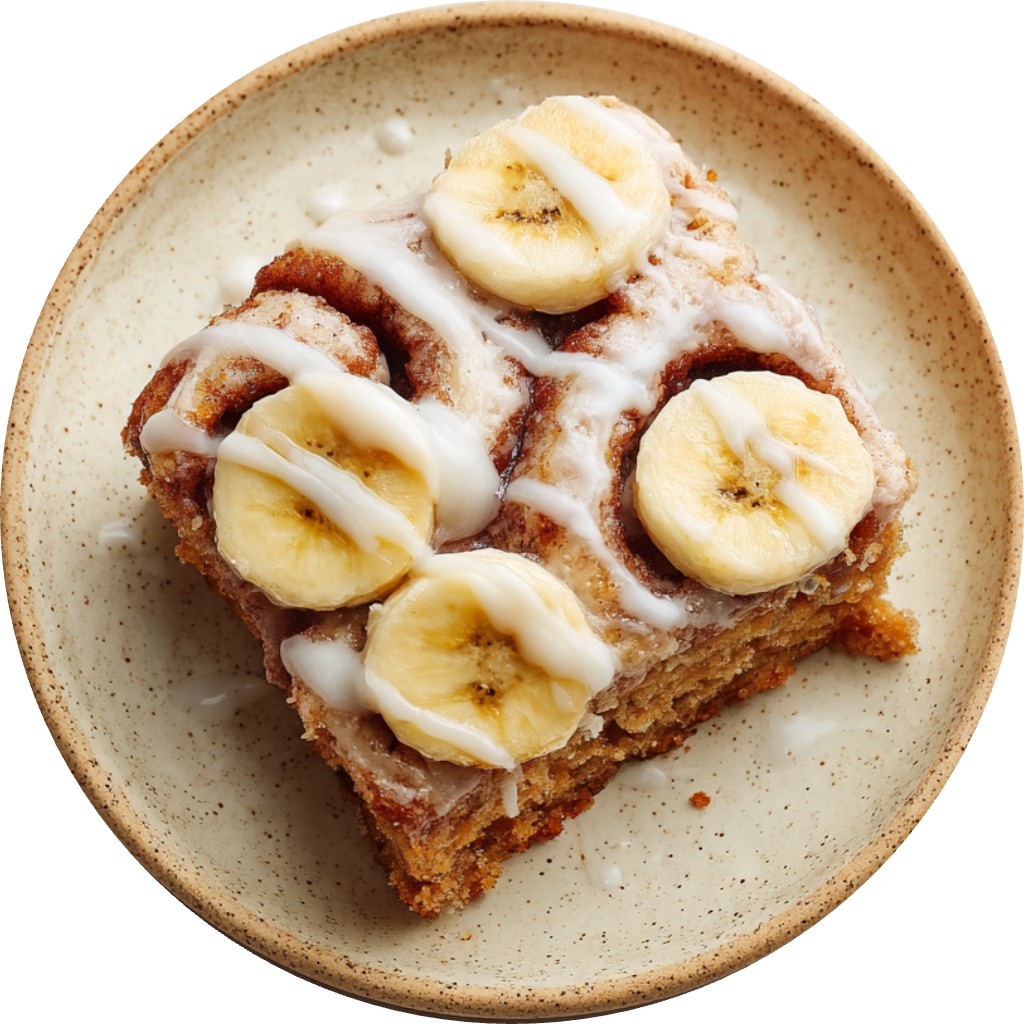 Cinnamon Roll Banana Cake