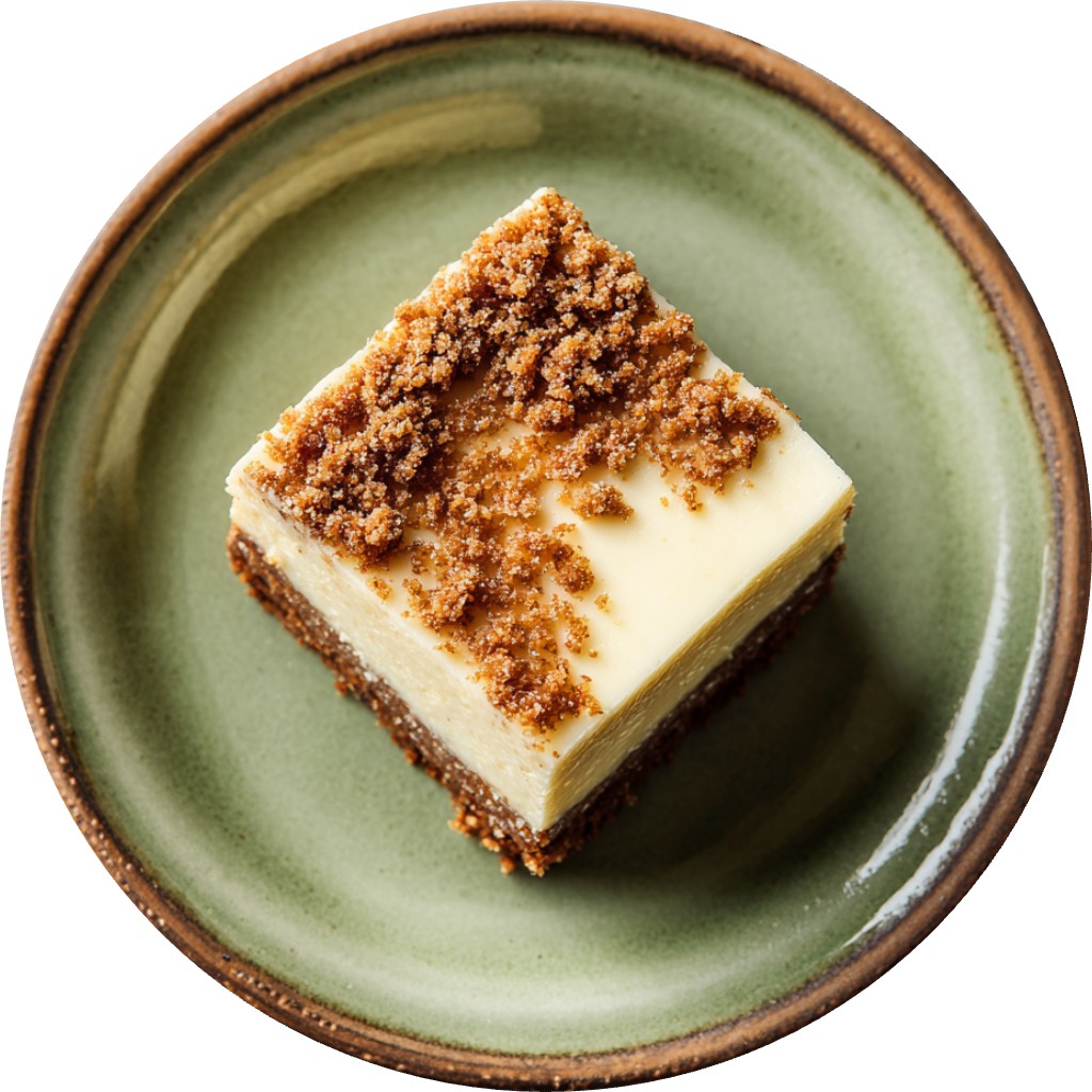Eggnog Cheesecake With Gingerbread Crust