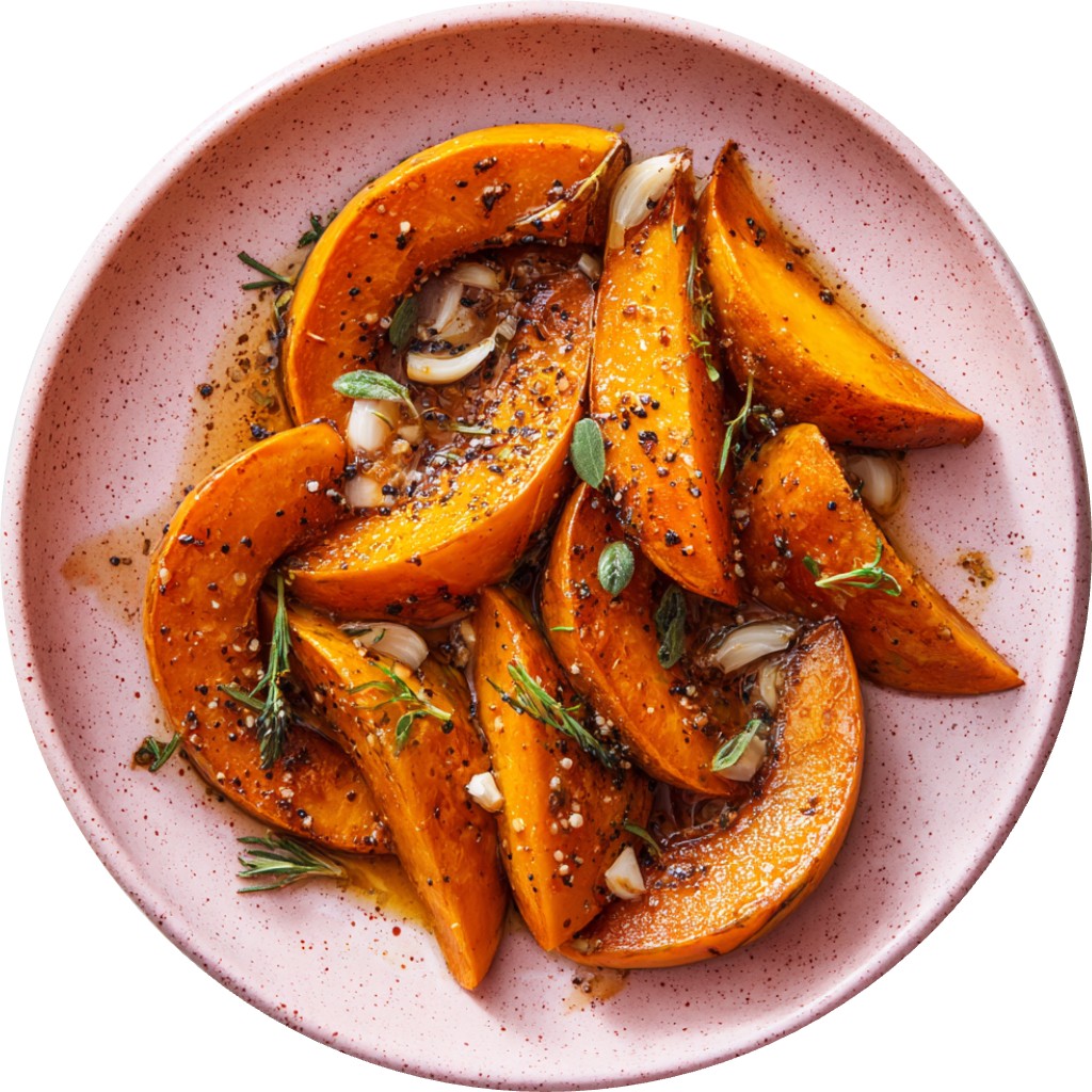Braised Winter Squash Wedges
