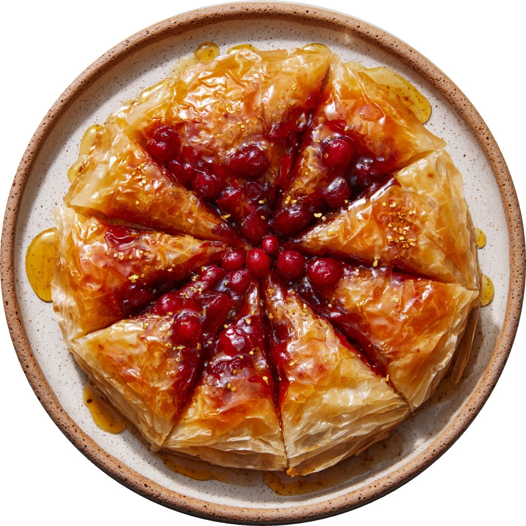 Cranberry Crinkle Tart