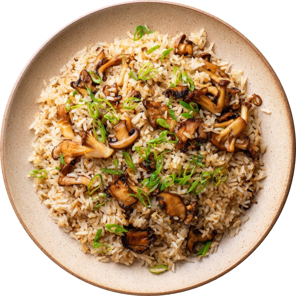 Buttery Mushroom Fried Rice