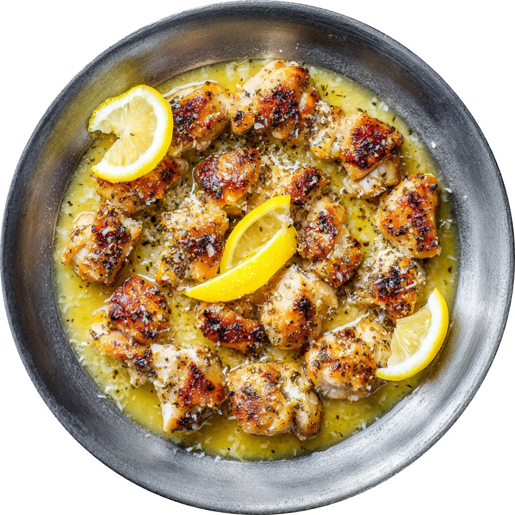 Lemon Butter Parmesan Chicken Bites