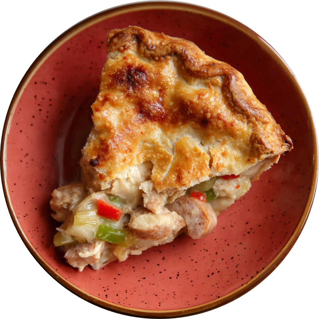 Cajun Chicken & Sausage Pot Pie