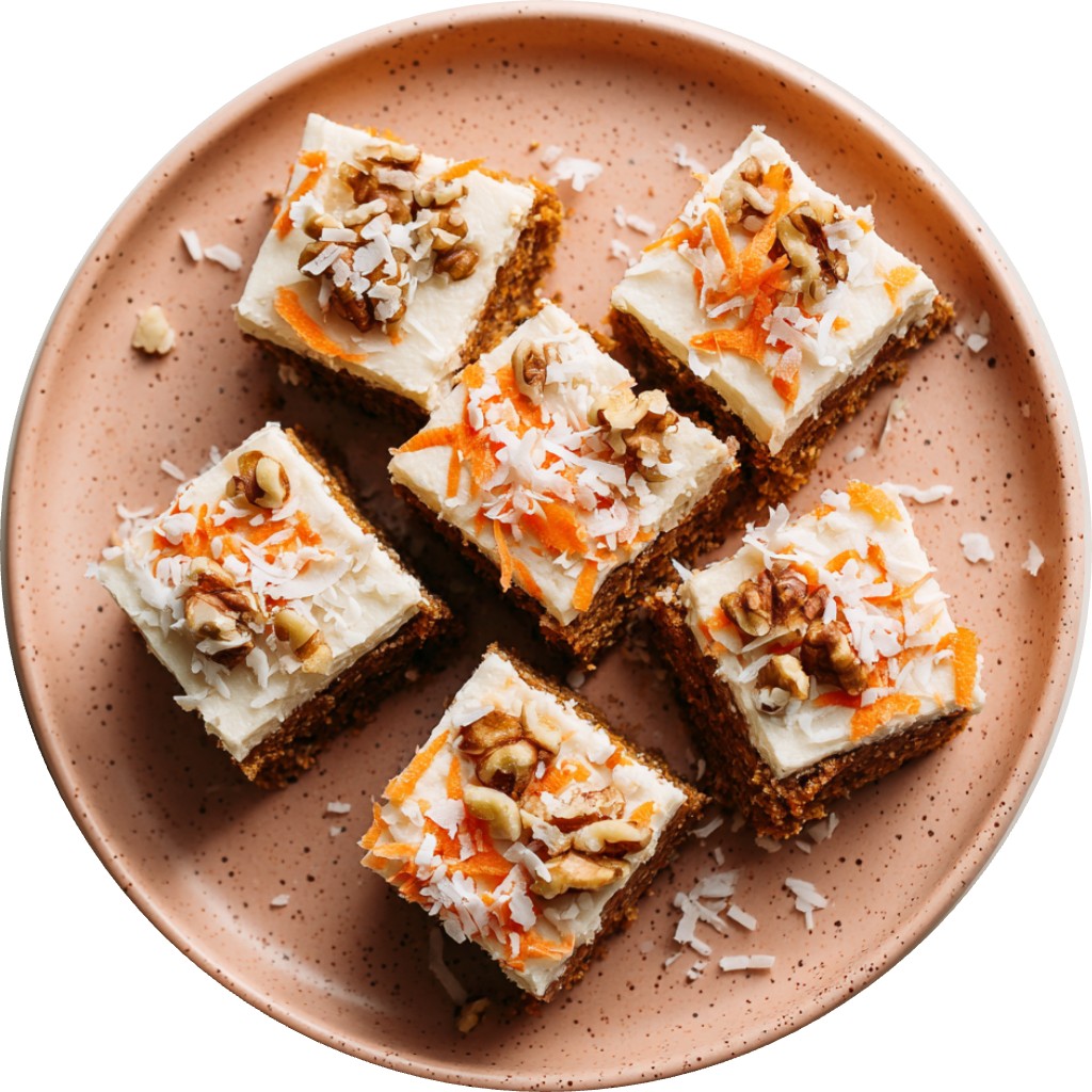 High Protein Carrot Cake Freezer Bars