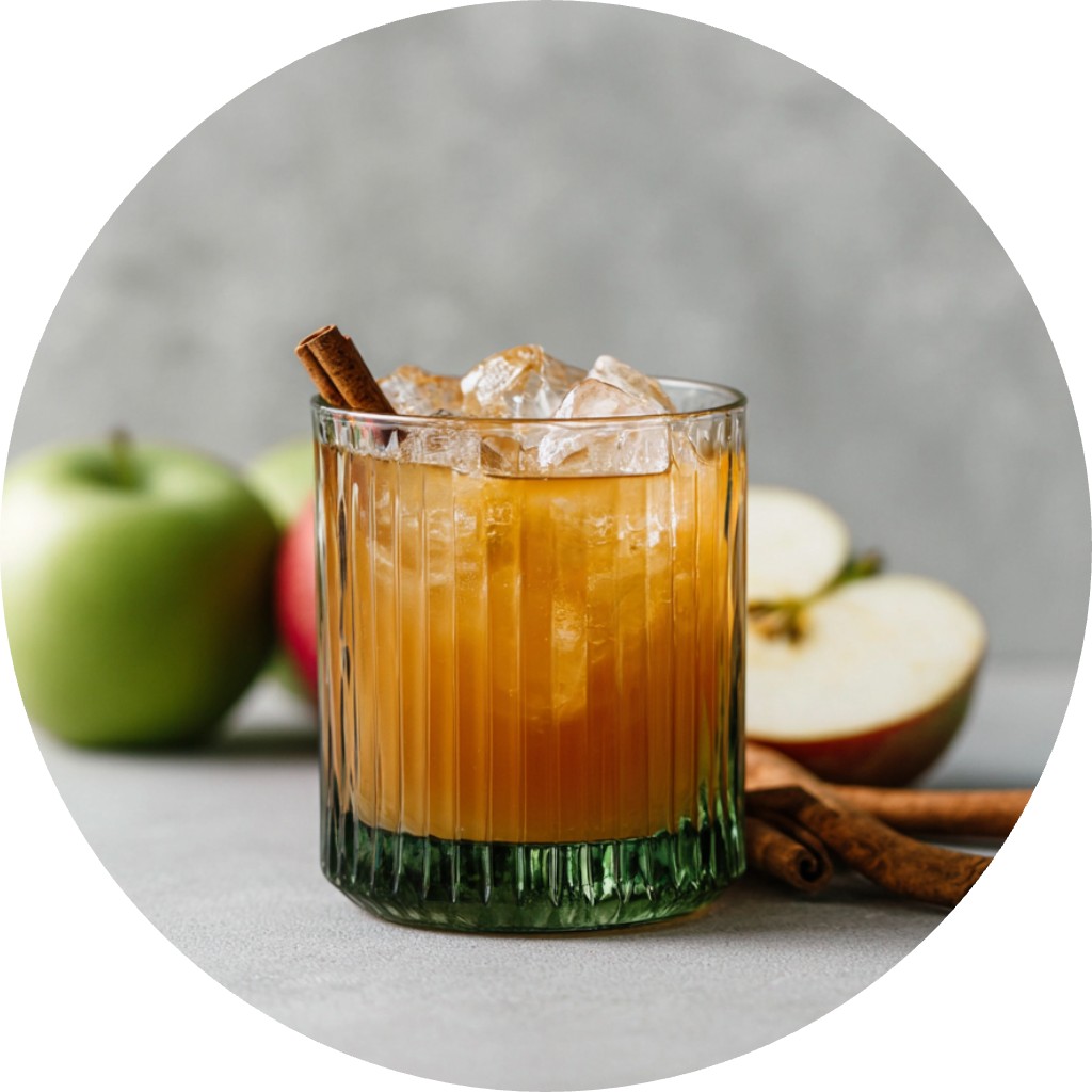 Caramel Apple Bourbon Smash