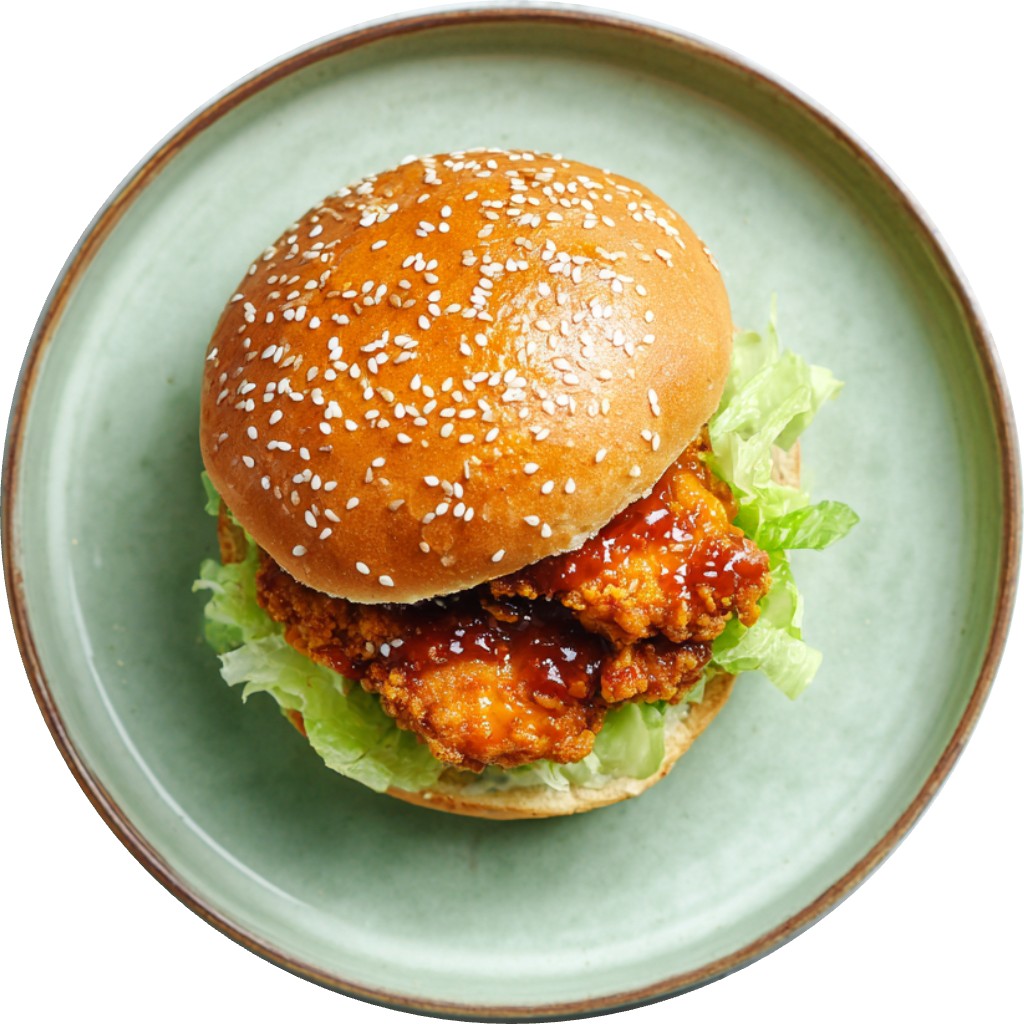 Crispy Cajun Honey Chicken Burgers