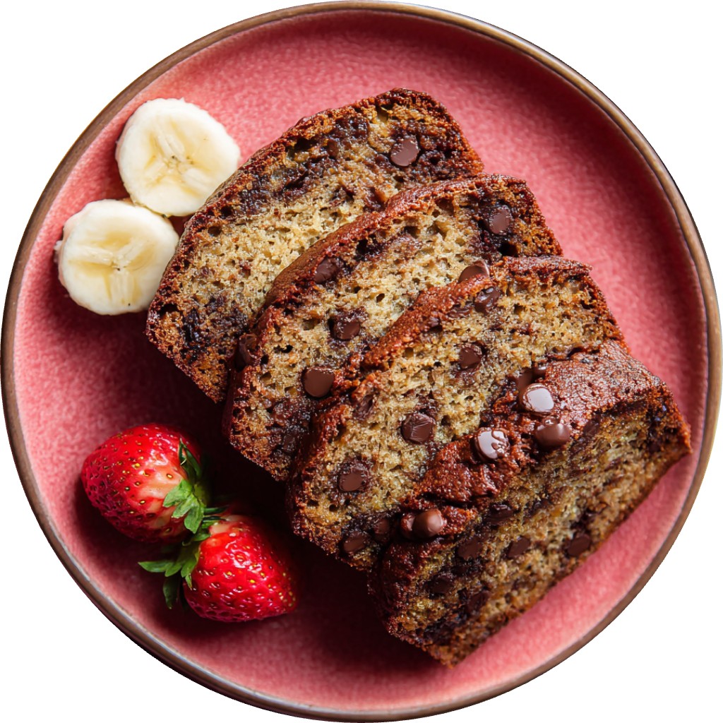 Chocolate Dipped Strawberry Banana Bread