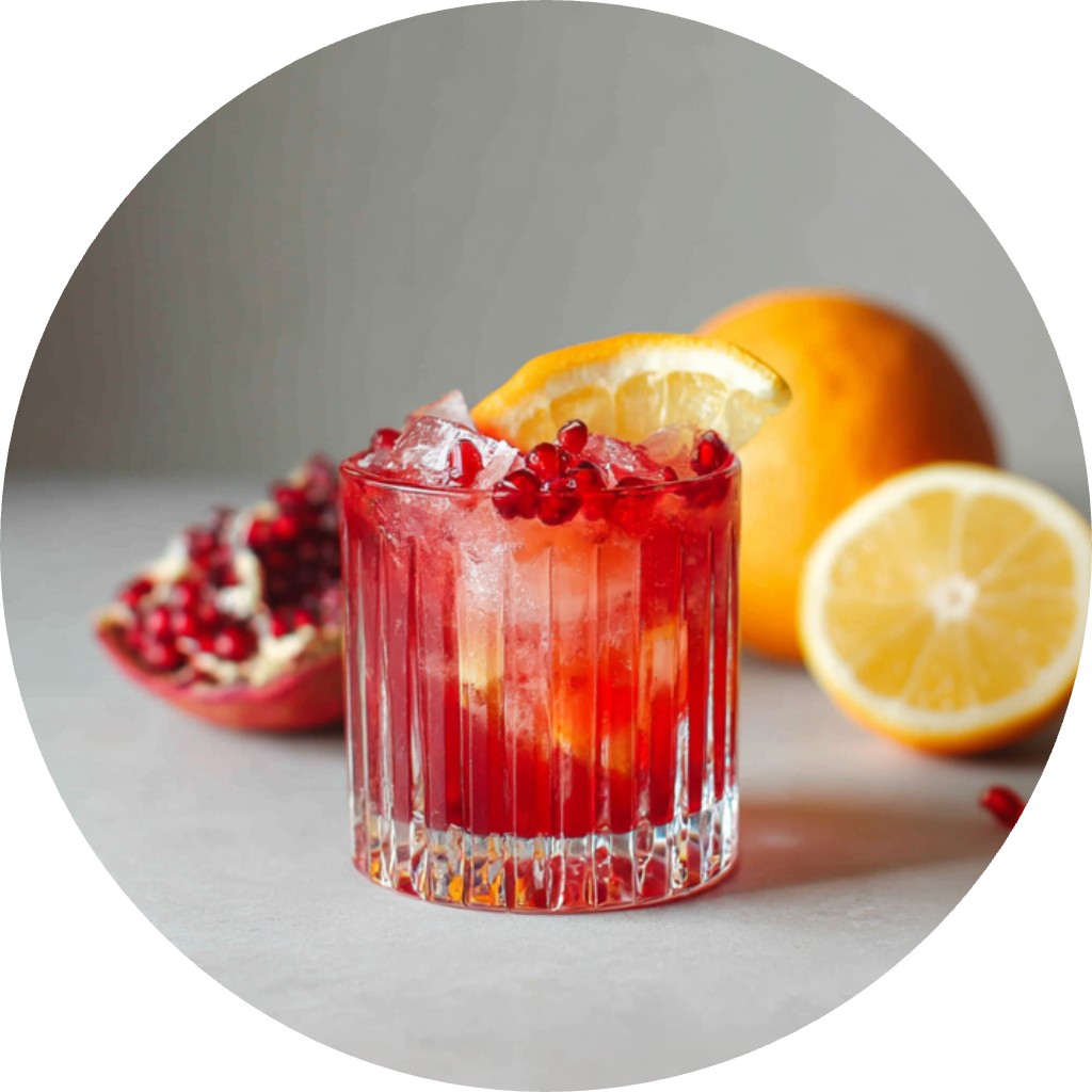 Pomegranate Bourbon Smash