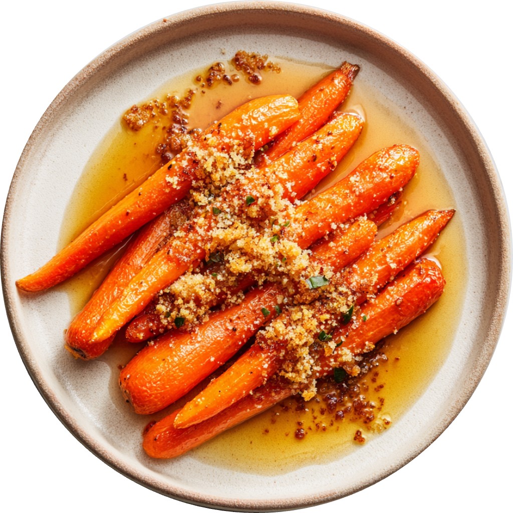 Crunchy Brown Butter Baked Carrots