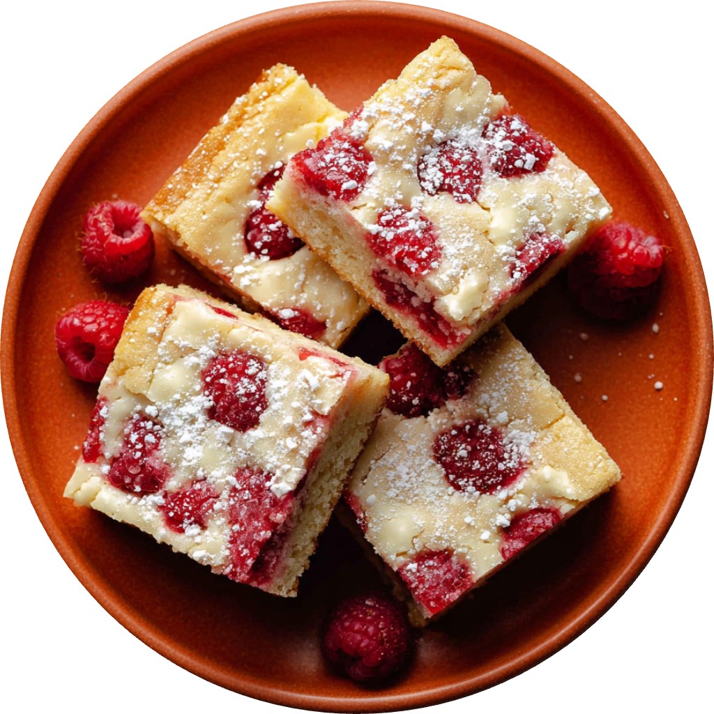 White Chocolate Raspberry Blondies