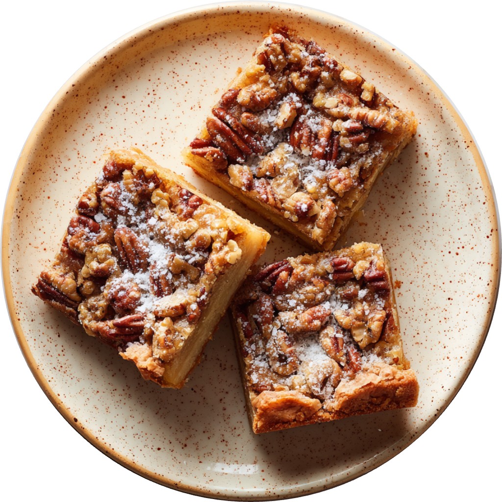 Maple Bourbon Pecan Pie Squares