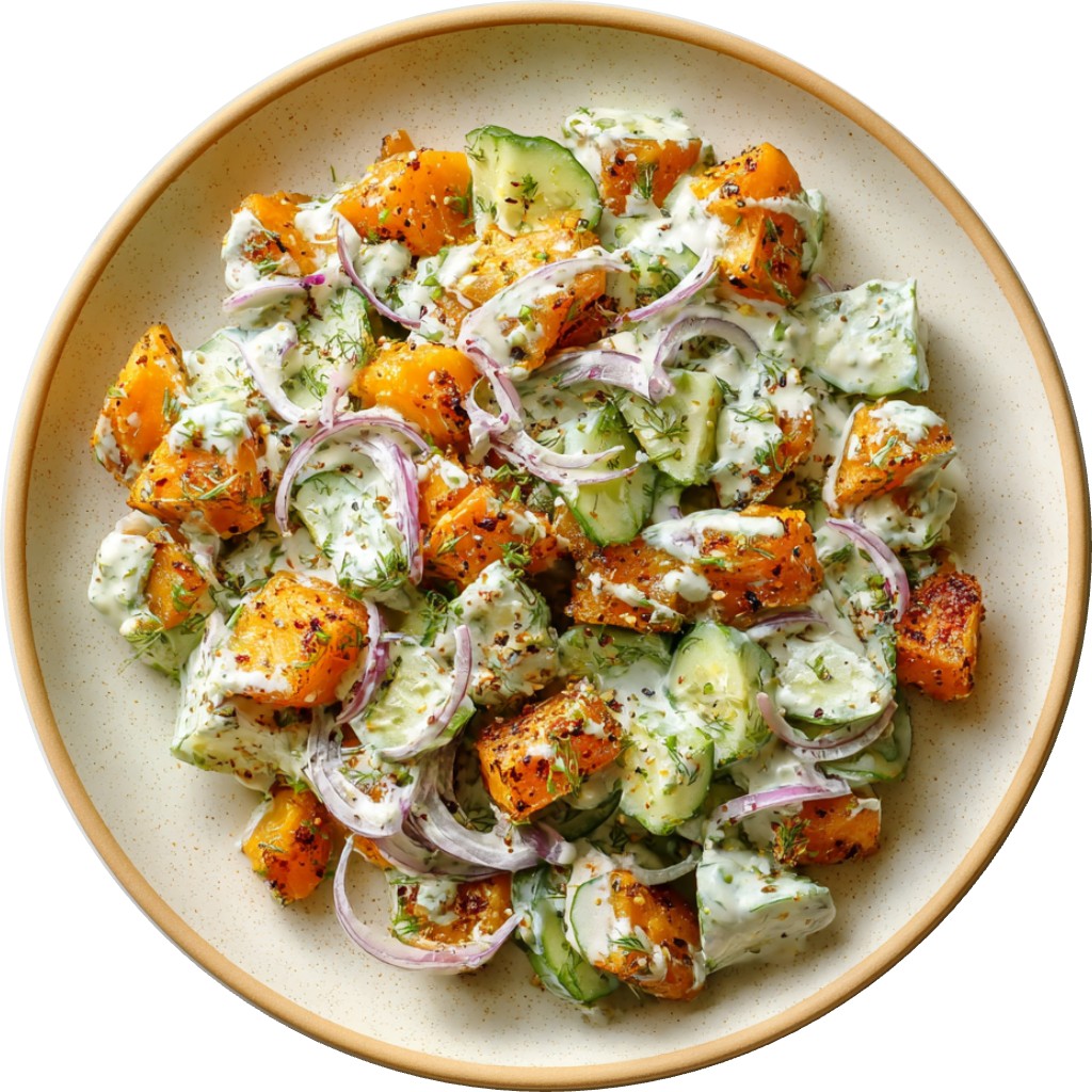 Creamy Roasted Butternut Squash Salad