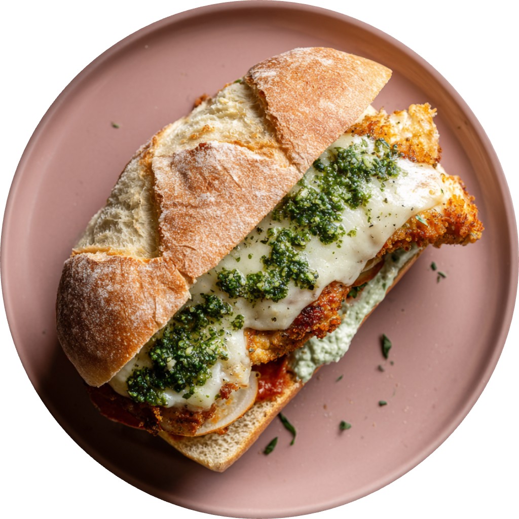 Crispy Chicken Parmesan Sandwich