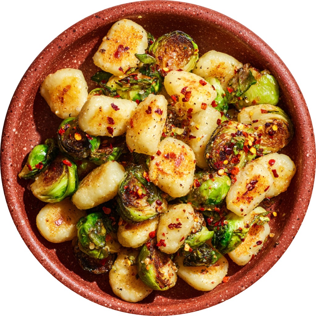 Crispy Gnocchi & Brussels Sprouts