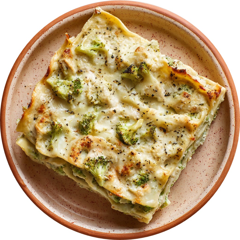 Creamy Chicken & Broccoli Sheet Pan Lasagna