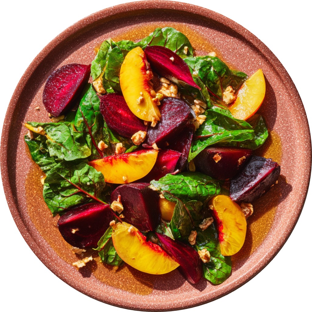 Sweet Peach + Beet Salad