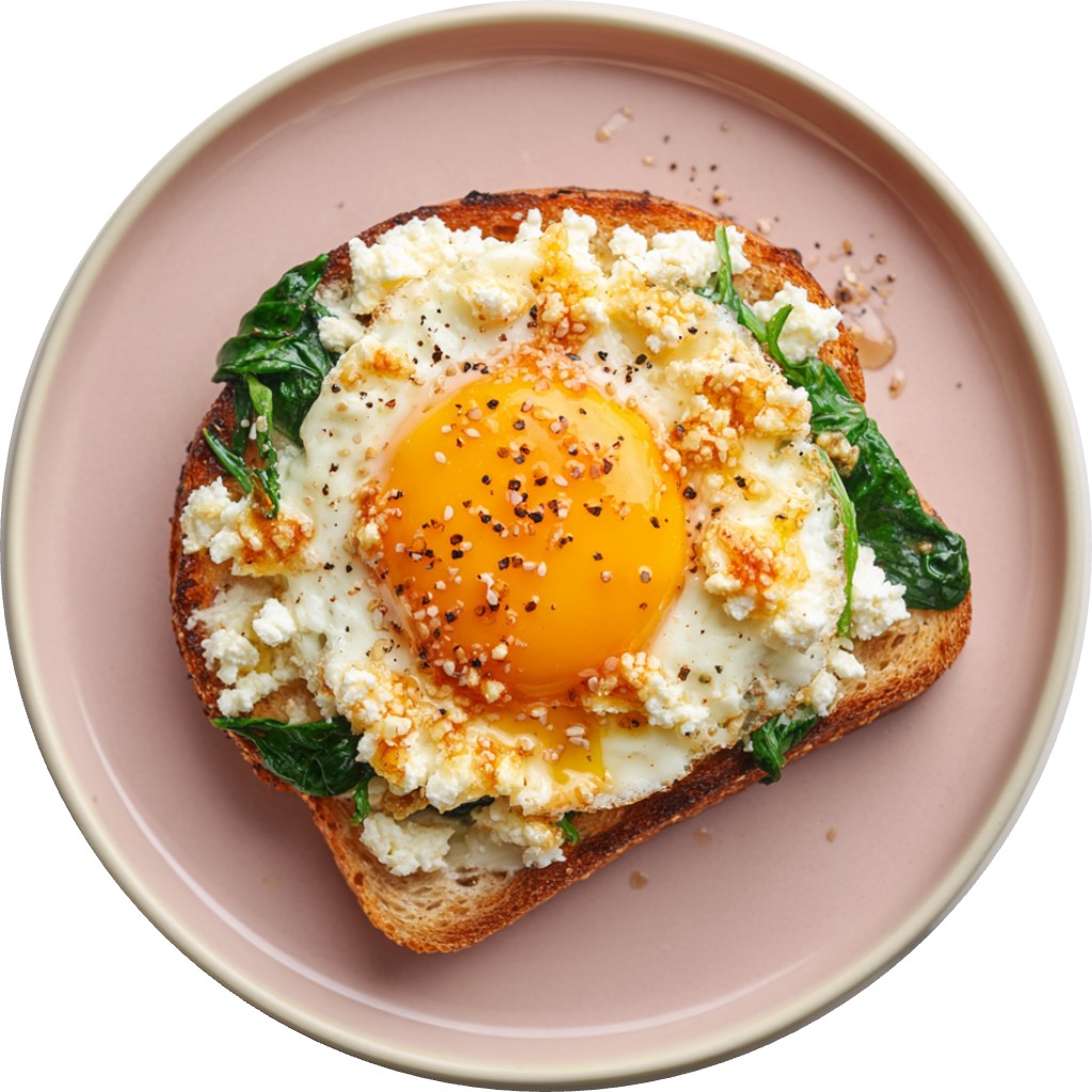 Hot Honey Crispy Cheese Egg & Air Fryer Cottage Cheese Toast