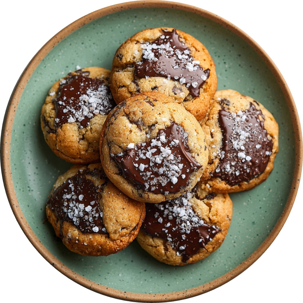 Brown Butter Triple Choc Cookies