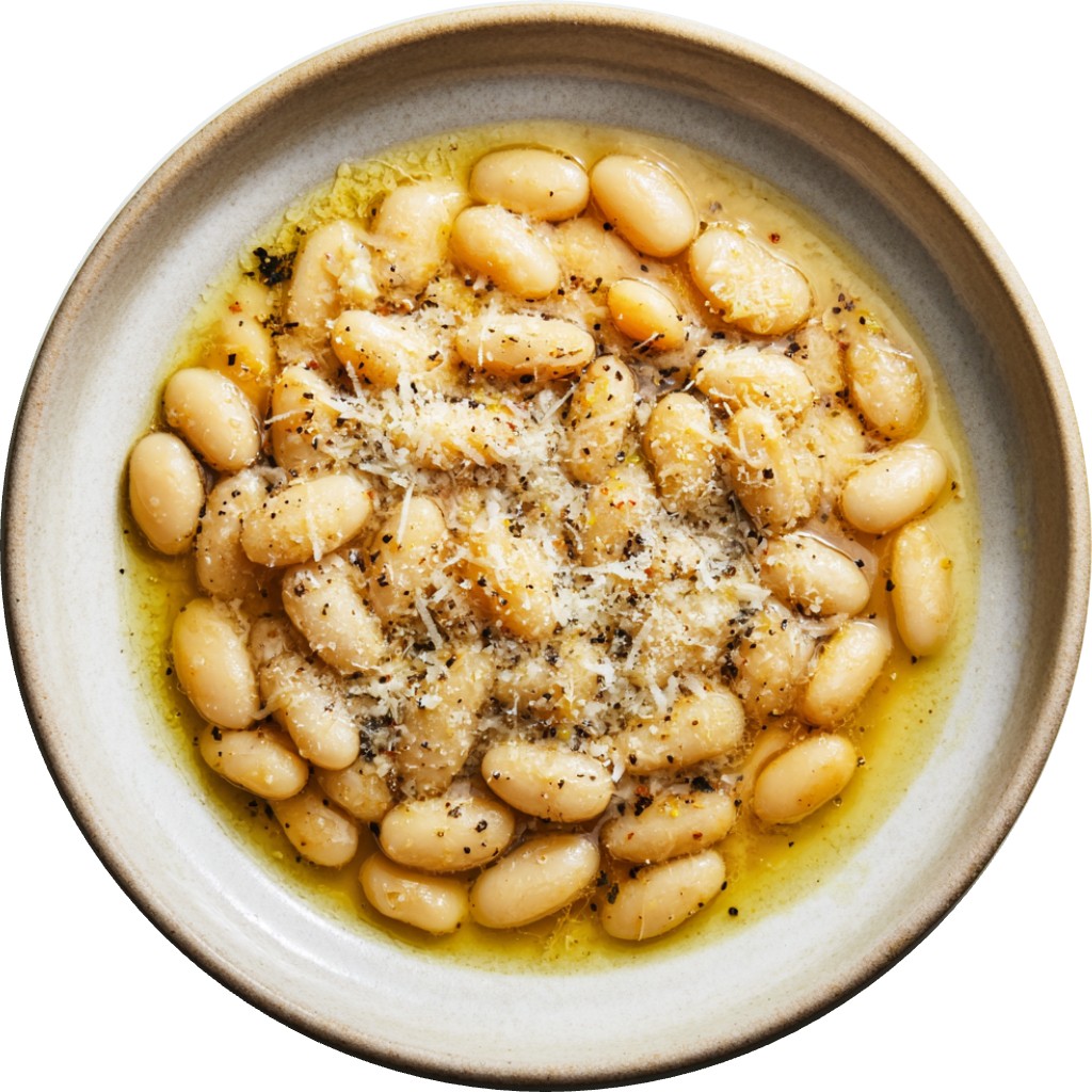Brothy Cacio E Pepe Beans