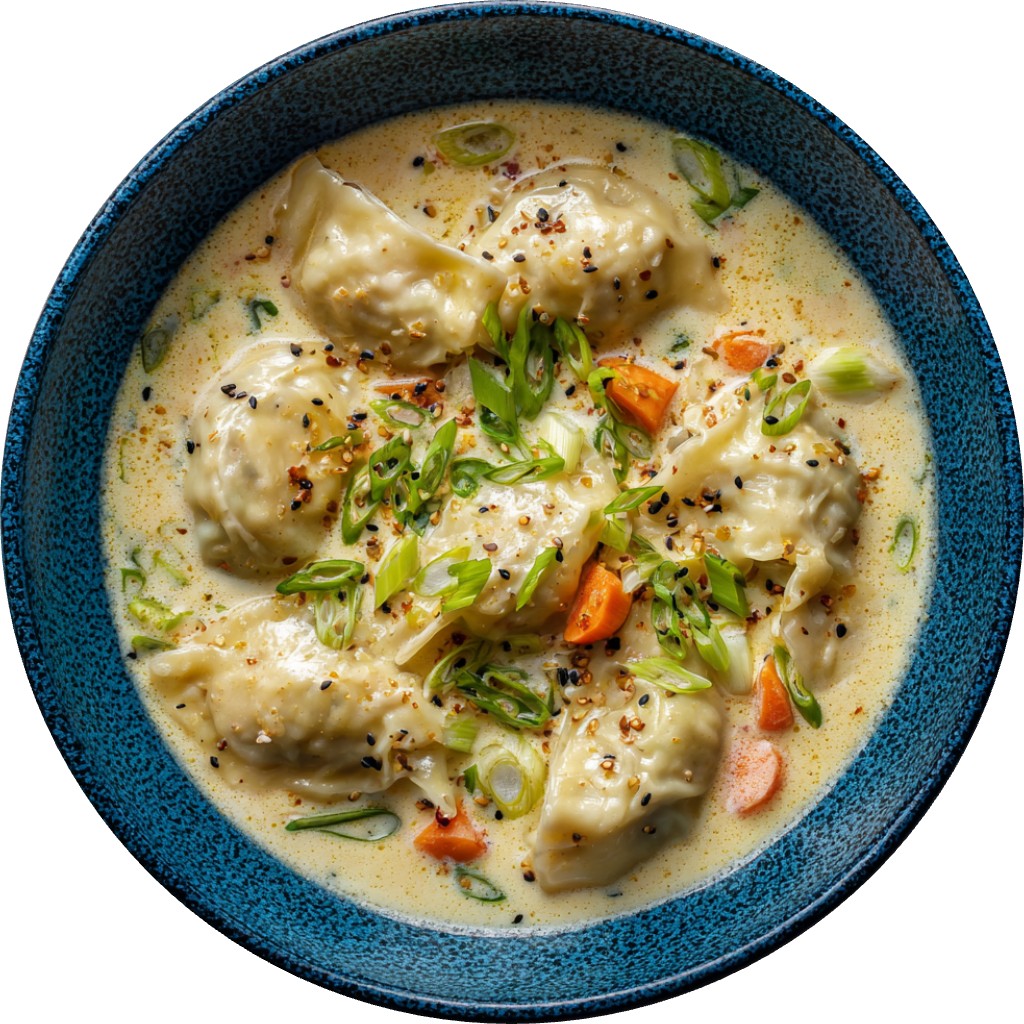 Creamy Potsticker Soup