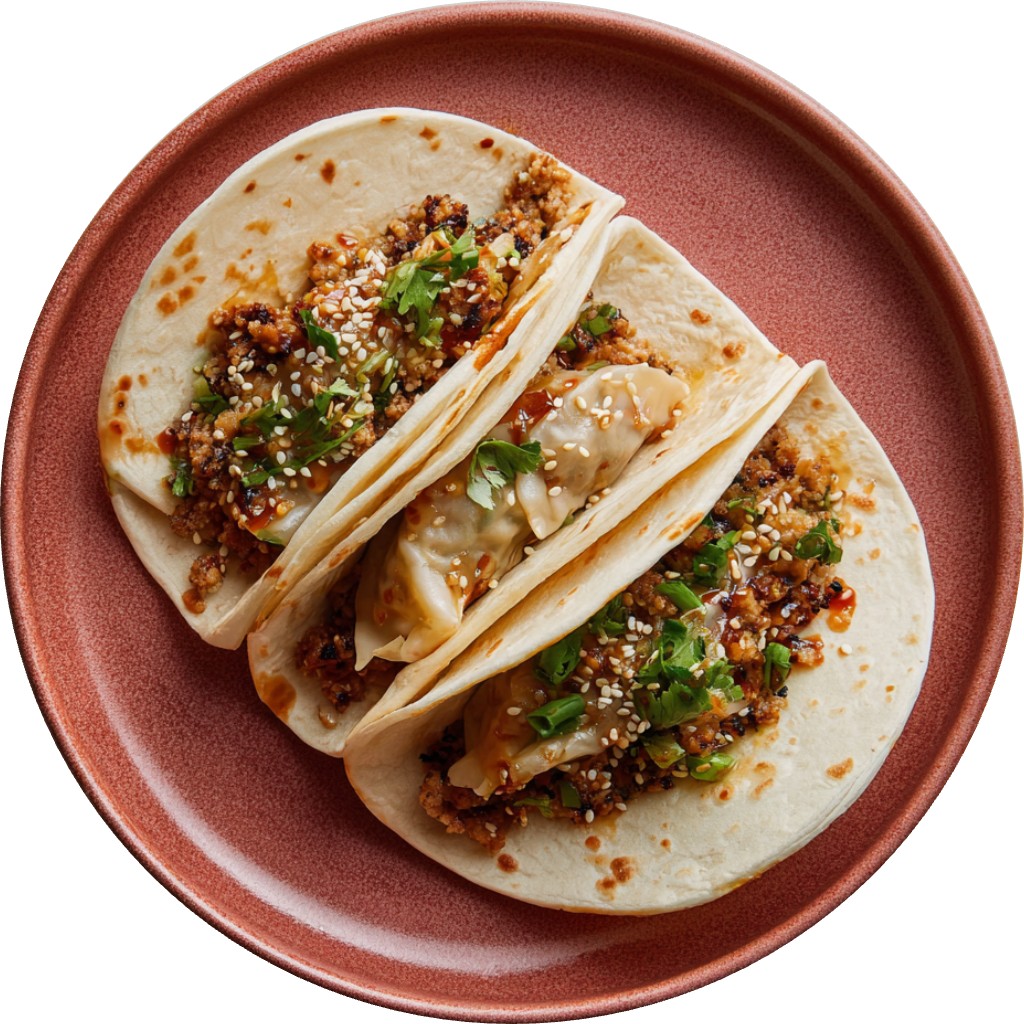 Smash Dumplings Taco Gyozas