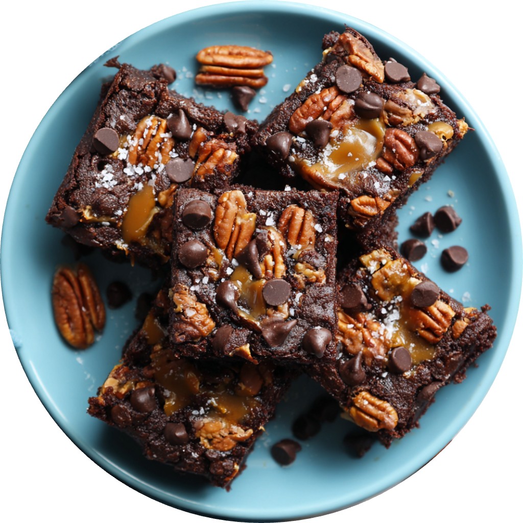 Chocolate Caramel Pecan Brownies