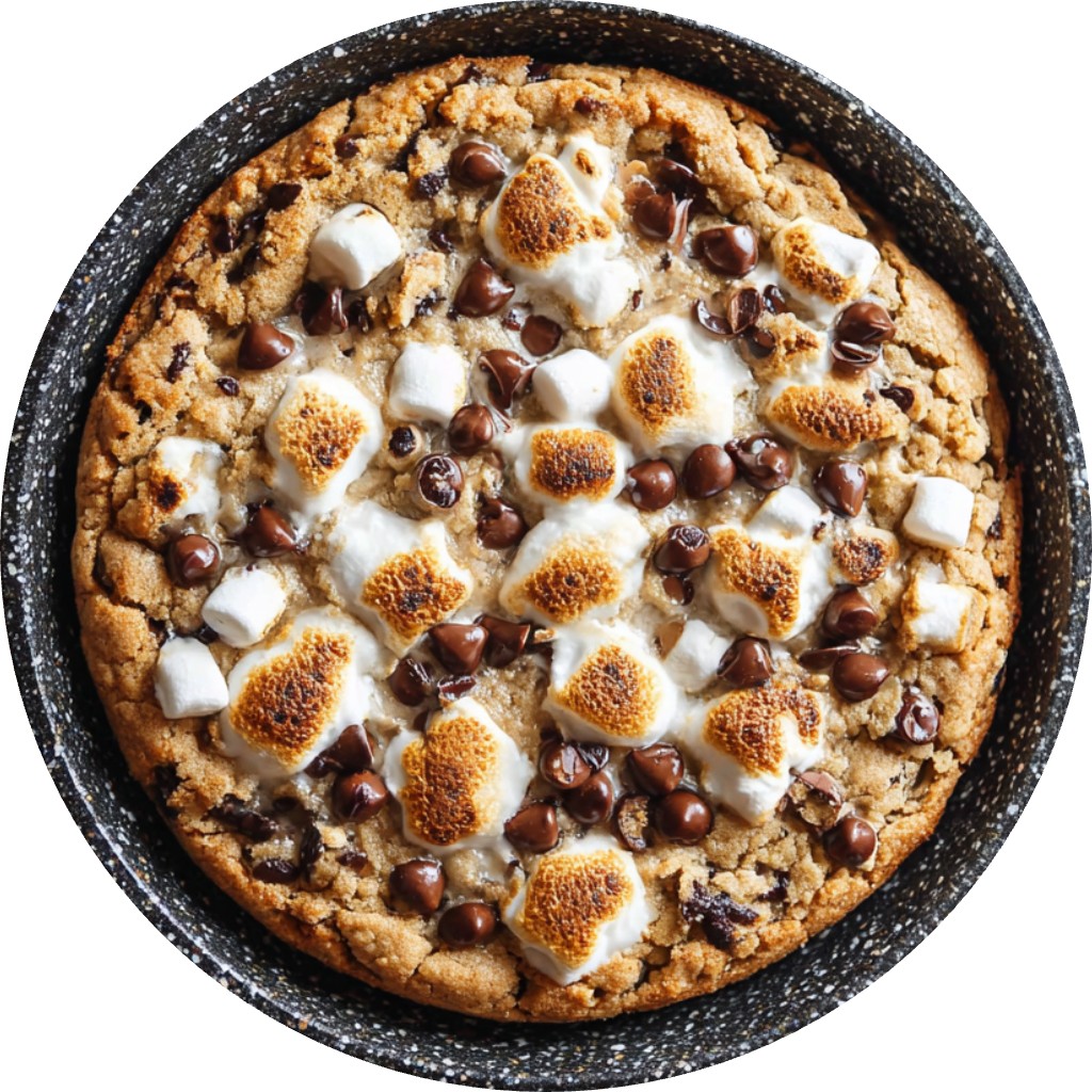 Chocolate Chip S’Mores Cookie Skillet