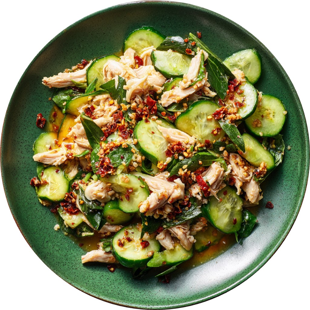 Double Sesame Sichuan Chicken Salad With Chili Crisp