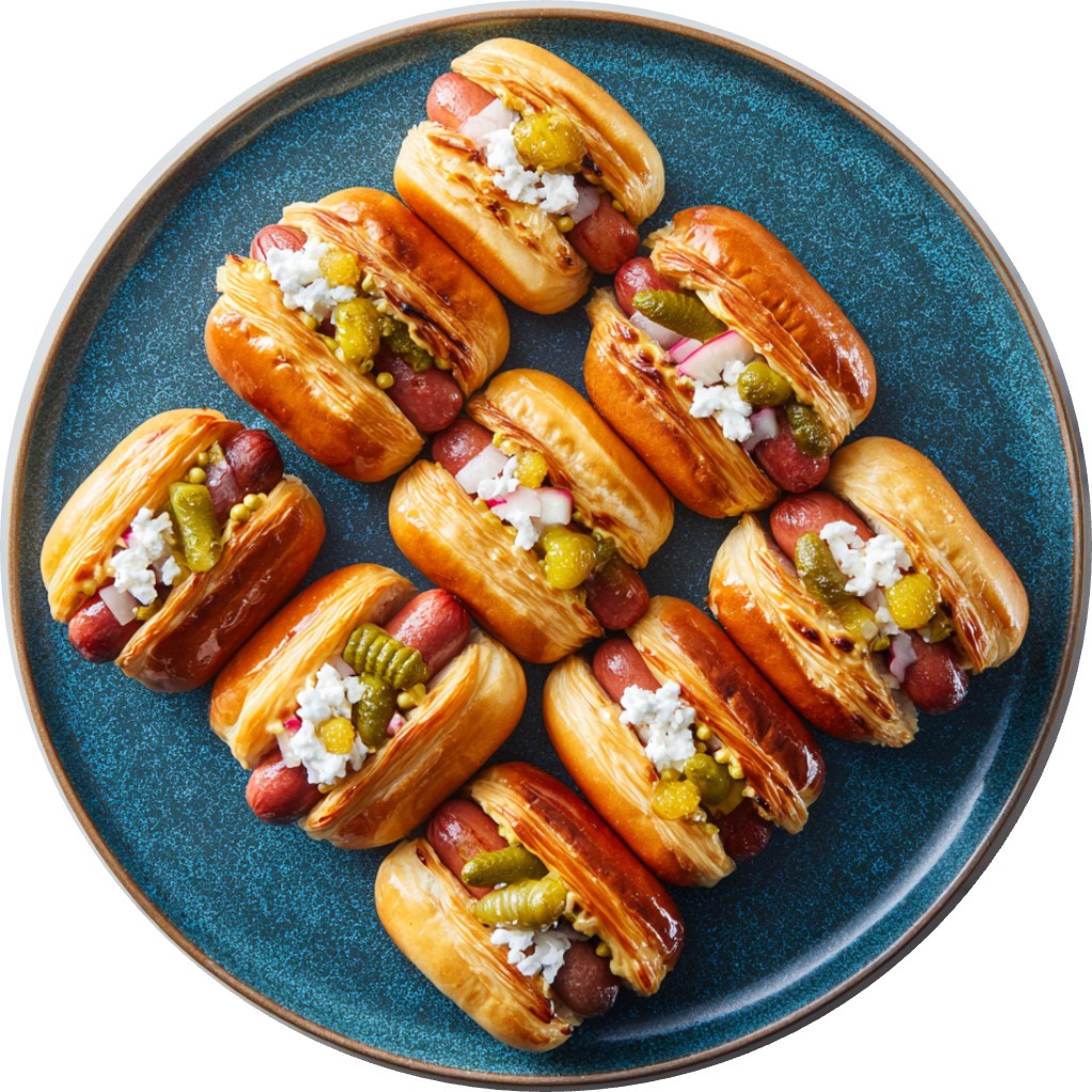 Mini Chicago Style Hot Dogs