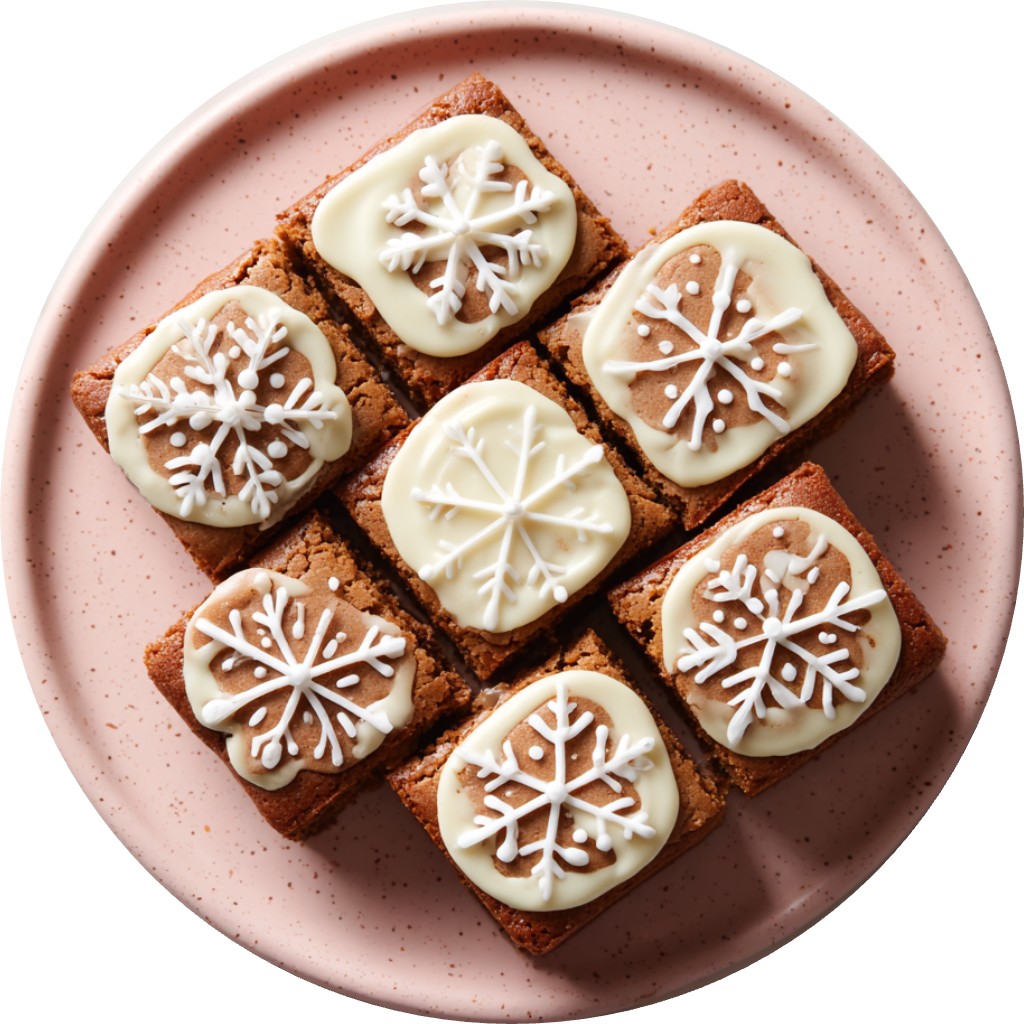 Frosted Gingerbread Cookie Bars