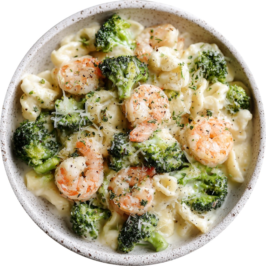 Low-Carb Shrimp & Broccoli Alfredo